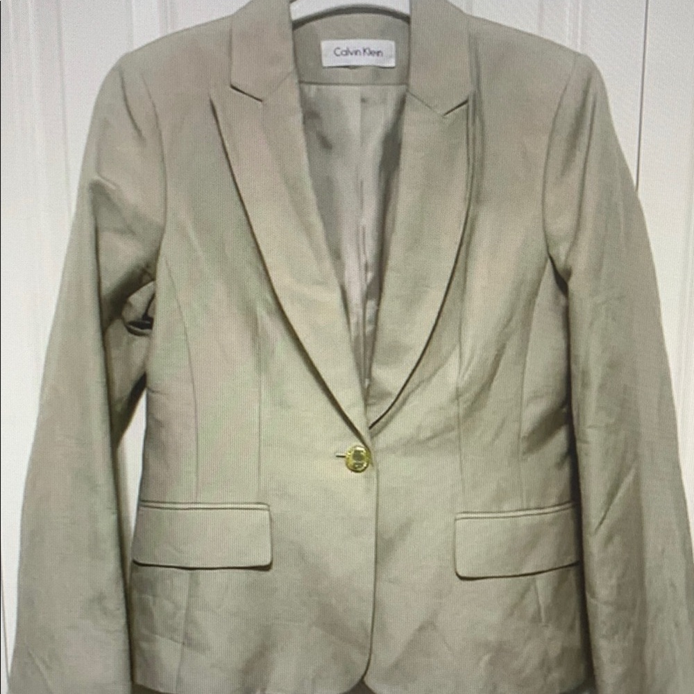 Calvin Klein Women's Tan Blazer